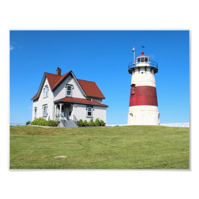 Stratford Point Lighthouse, Connecticut Fototryck (Framsidan)