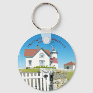 Stratford Point Lighthouse, Connecticut Keychain Nyckelring