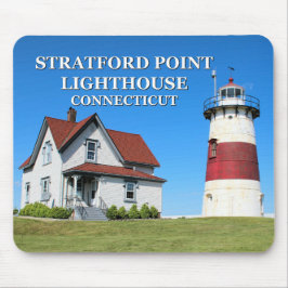 Stratford Point Lighthouse, Connecticut Mousepad Musmatta
