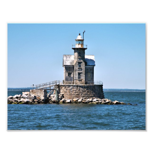 Stratford Shoal Lighthouse, Connecticut Fototryck (Framsidan)