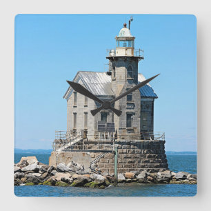 Stratford Shoal Lighthouse, Connecticut Fyrkantig Klocka
