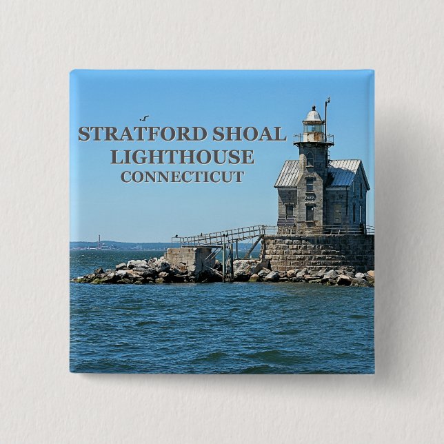 Stratford Shoal Lighthouse, Connecticut Knapp (Framsida)