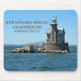 Stratford Shoal Lighthouse, Connecticut Mousepad Musmatta