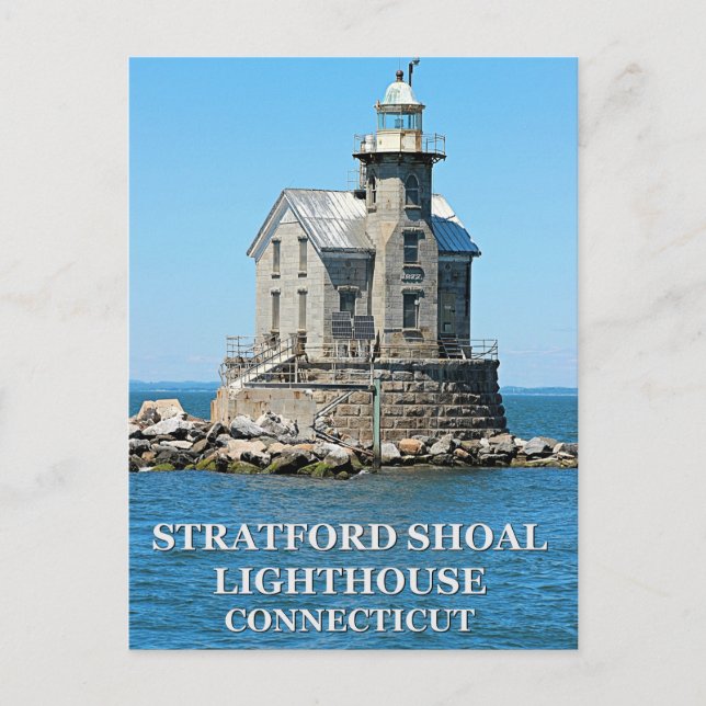 Stratford Shoal Lighthouse, vykort för anslutning (Framsida)