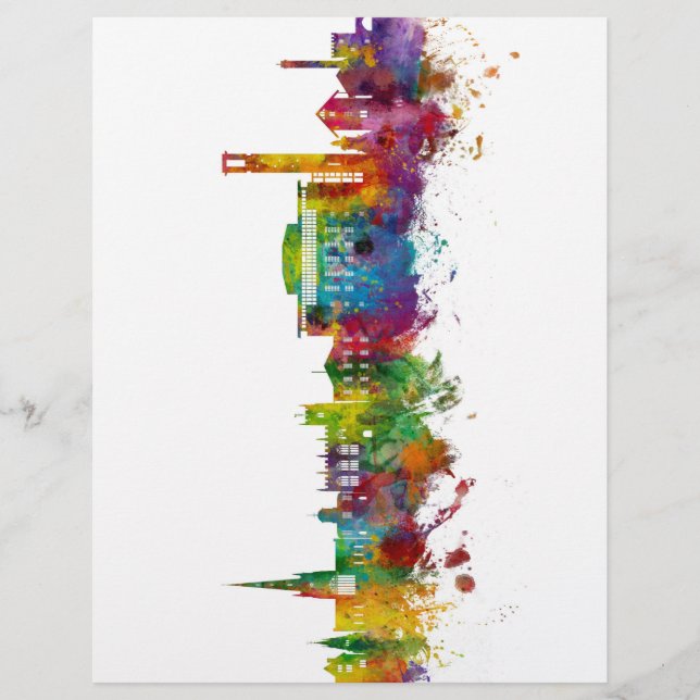 Stratford-upon-Avon England Skyline Reklamblad (Framsidan)