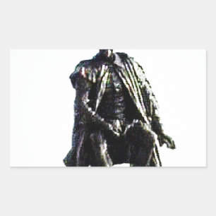Stratford-upon-Avon Shakespeare Statue Gibney Rektangulärt Klistermärke