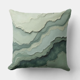 Stratifierad Abstrakt - ekologisk modern Kudde