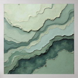 Stratifierad Abstrakt - ekologisk modern Poster