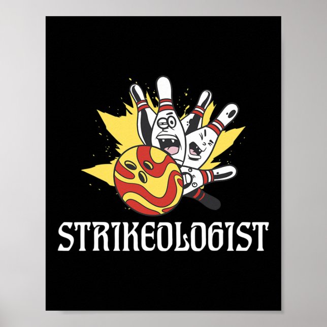 Strationolog Bowling Team Bowlareare Poster (Framsidan)