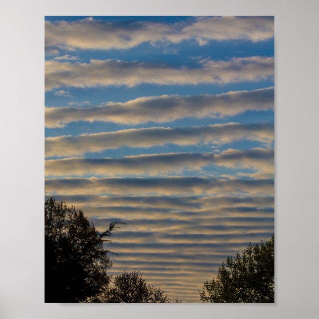 Stratocumulus Undulatus Clouds Poster (Framsidan)