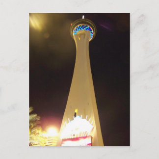 Stratosphere på natten - Las Vegas Vykort