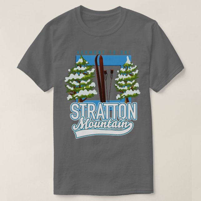 Stratton Mountain Vermont Ski T Shirt (Design framsida)