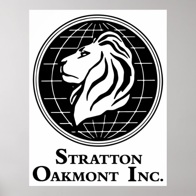 Stratton Oakmont Inc Logotyp från Vargen av teckni Poster (Framsidan)