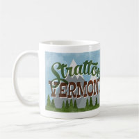 Stratton Vermont Roligt Retro Snowy Mountains