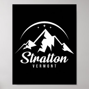 Stratton Vermont skidort skidor snowboard  Poster