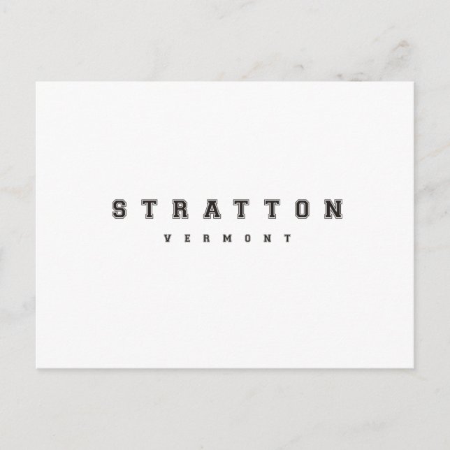 Stratton Vermont Vykort (Framsida)