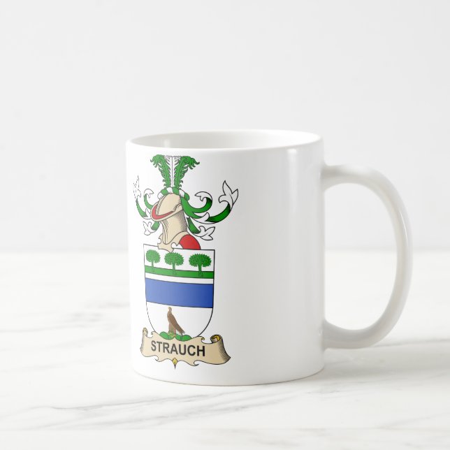 Strauch familjvapensköld kaffemugg (Höger)