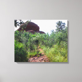 Straussen Back Trail Canvastryck