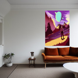 Sträva efter borttappaden planet | AI Art Poster