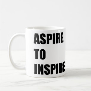 sträva efter inspiration kaffemugg