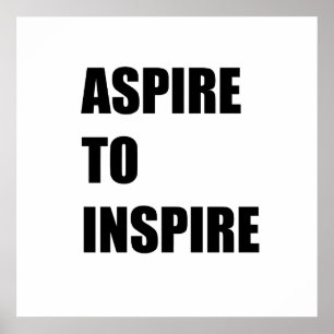 sträva efter inspiration poster