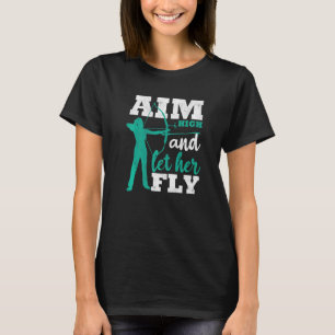 Sträva högt och låt hennes flygarkvinnor bow jaga t shirt