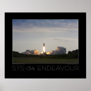 Strävan för rymdfärja STS-134 Poster