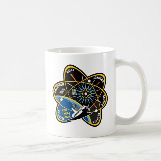 Strävan för STS 134 Kaffemugg (Höger)