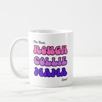 Strävhårig collie-mamma kaffemugg