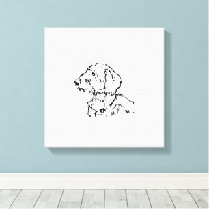 Strävhårig Dachshund Hund Förälder Canvastryck