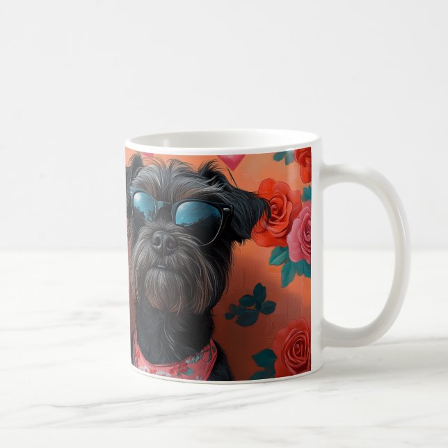Strävhårig Pointer-Griffon Hjärtans Dag Kaffemugg (Höger)