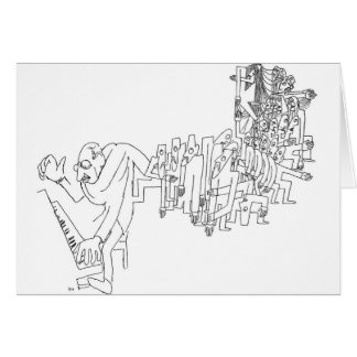 Stravinsky piano hälsningskort