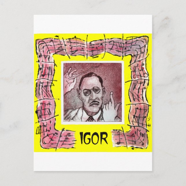 Stravinsky-vykort Vykort (Framsida)