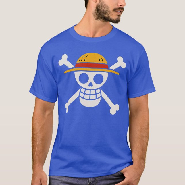Straw Hat Jolly Roger boy T Shirt (Framsida)