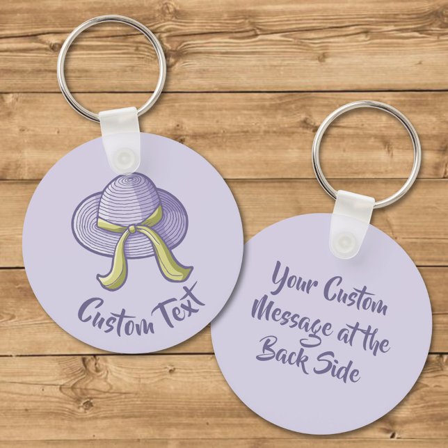 Straw Hat Lilac Nyckelring (Skapare uppladdad)