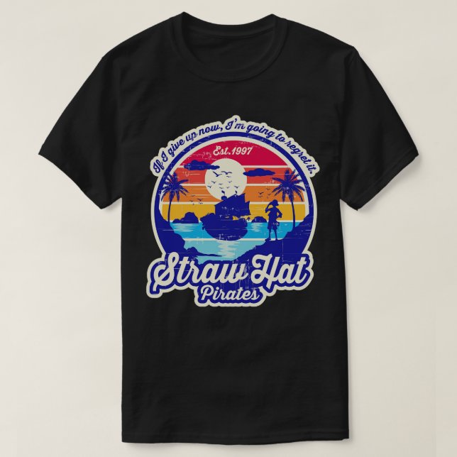 Straw Hat Pirater T Shirt (Design framsida)