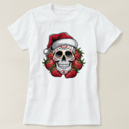 Straw Santa Day of the dead T Shirt