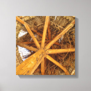Straw Umbrella Canvastryck