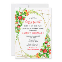 Strawberries and Daisies Baby Shower