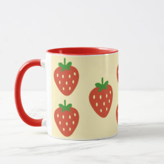 Strawberries and Sunshine  Two-Tone Coffee Mug Mugg