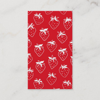 Strawberries businesscard visitkort