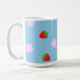 Strawberries & Flowers Kaffemugg