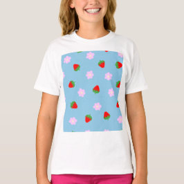Strawberries & Flowers T Shirt