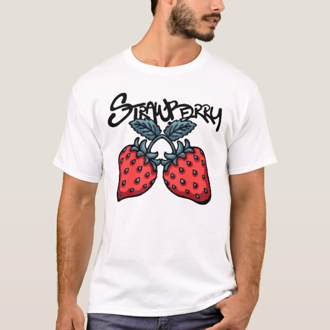 Strawberries streetwear t shirt (Framsida)