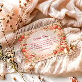 Strawberries & Sweethearts Valentine Party Tack Kort