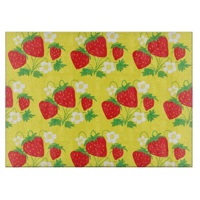 Strawberry and Flower Yellow Pattern (Framsidan)