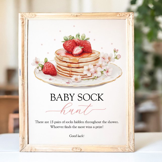 Strawberry Baby Brunch Baby Sock Hunt-tecken Poster (Skapare uppladdad)