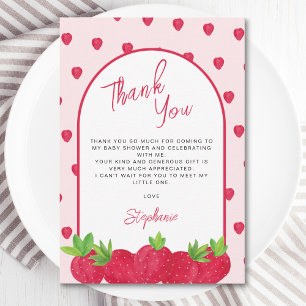 Strawberry Baby Shower Tack Kort