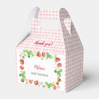 Strawberry Baby Shower Thank You Presentaskar