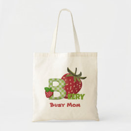 Strawberry Berry Busy Mamma Tote Bag Tygkasse